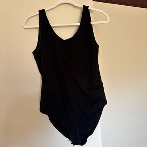 Pact Black Bodysuit
